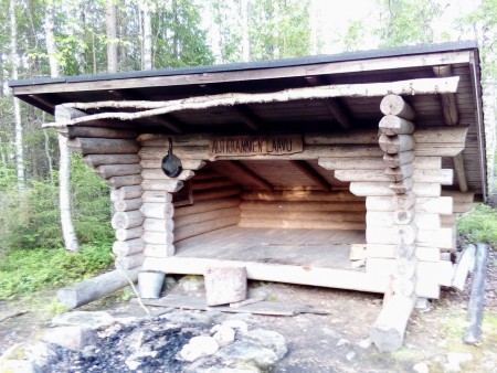 Autiotammen laavu on suosittu retkikohde